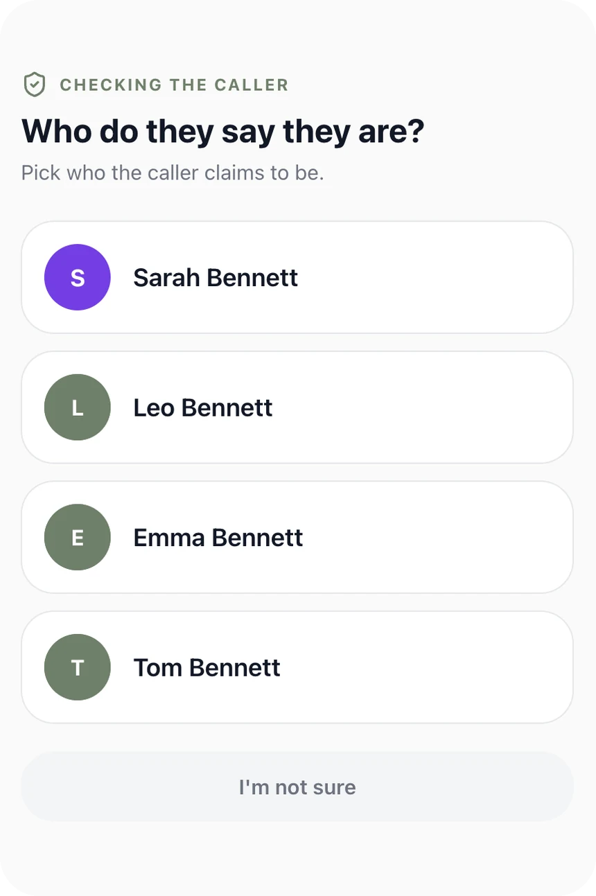Aparator Shield checking whether a caller is real